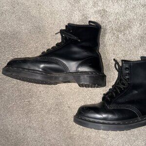 Dr. Martens Black 8 Eye Hole Lace Up Boot Shoe- size 8